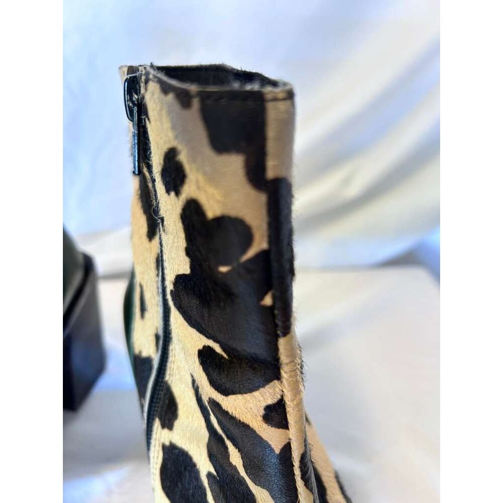 Jeffrey Campbell Pony hair Animal Print Leather Boots Size 6 - Picture 6 of 13